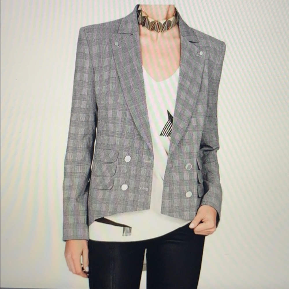 Sass & Bide Gray Black Beneath The Jacket NWT SIZE EURO 38 AUS/UK 8